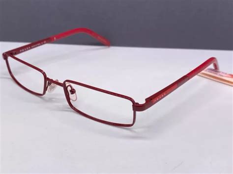 prada brille damen rot